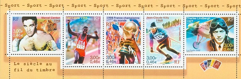 Image du timbre Bande carnet Le sport