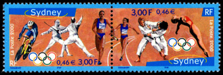 Image du timbre Jeux Olympiques de Sydney 2000-Paire de timbres