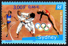 Image du timbre Jeux Olympiques de Sydney 2000-Relais, judo, plongeon