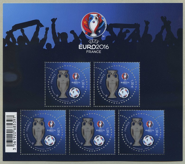 Image du timbre UEFA EURO2016 Bloc-feuillet de 5 timbres