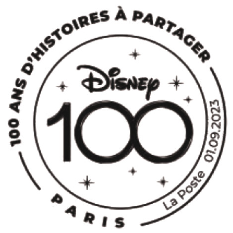 Timbre Disney 100  Le carré d'encre