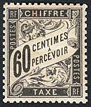 Image du timbre Chiffre-Taxe banderole 60c noir