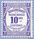 Image du timbre Recouvrements - Valeurs impayées 10c violet