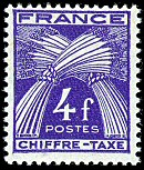 Image du timbre Chiffre-taxe  type gerbes 4F violet